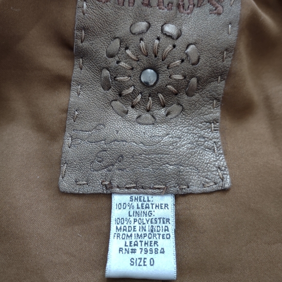 Studded leather Limited Edition jacket southwestern motif embellished - Picture 9 of 13